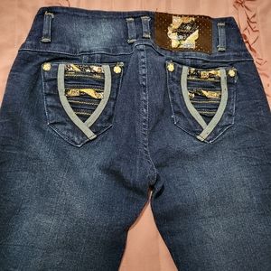Denim blue jeans pants